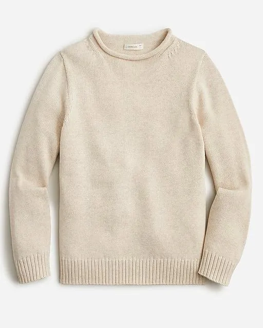 Kids' heritage cotton Rollneck™ sweater