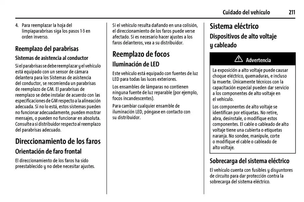 Catálogo de BrightDrop 400 Y BrightDrop 600 Manual del propietario 22 de enero al 31 de diciembre 2025 - Pagina 212