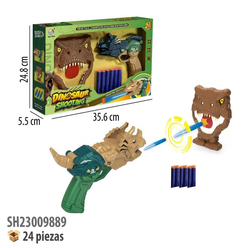 PISTOLA DINOSAURIO DE DARDOS.