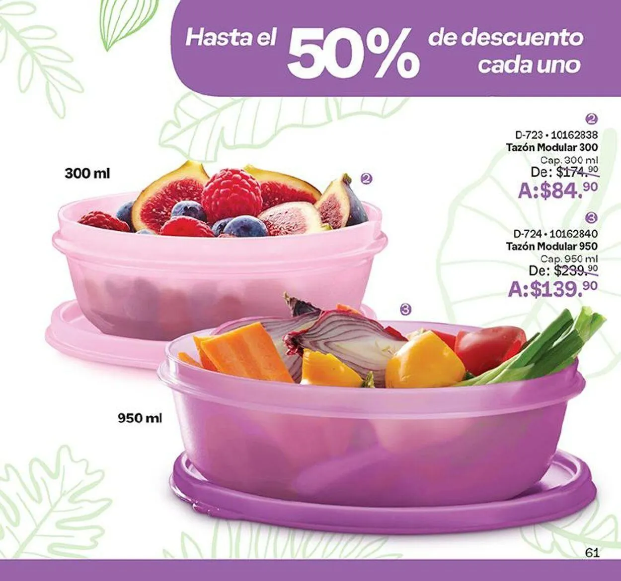 Catálogo de Tupperware 4 de septiembre al 16 de septiembre 2024 - Pagina 61