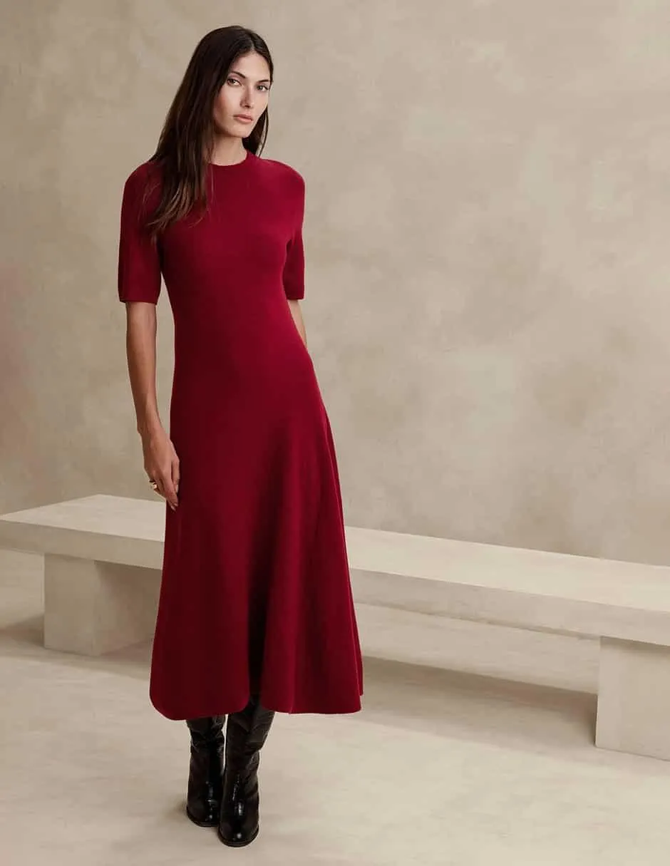 Vestido midi casual para mujer