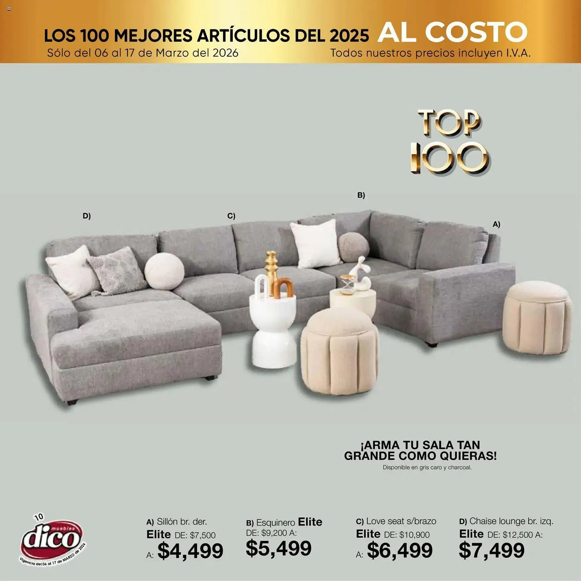 Catálogo de Catálogo Muebles Dico 6 de marzo al 18 de marzo 2026 - Pagina 10