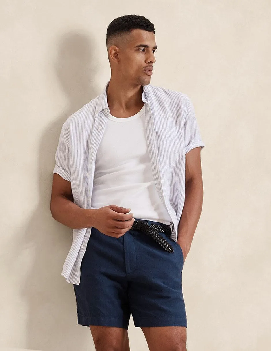 Bermuda de lino para hombre