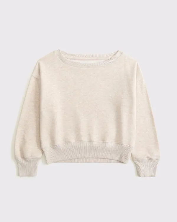 essential off-the-shoulder sweatshirt