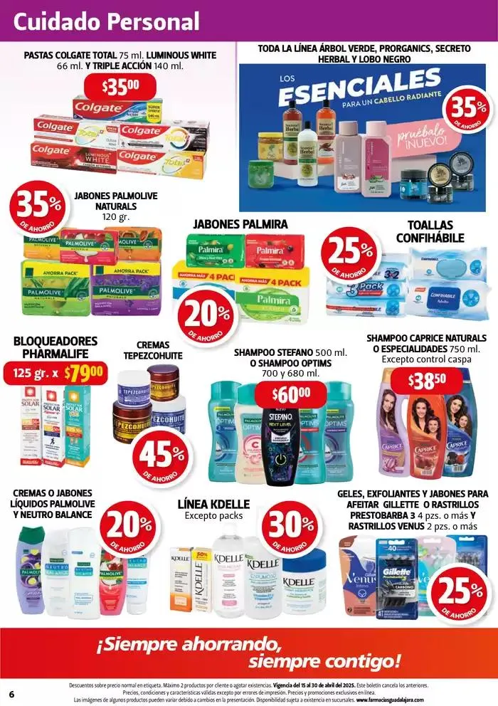 Catálogo de Boletín Farmacias Guadalajara 15 de abril al 1 de mayo 2025 - Pagina 6