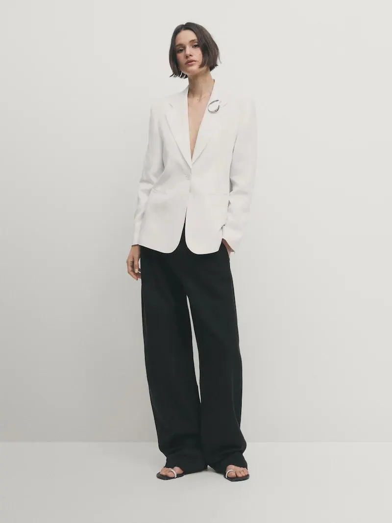 Americana traje 100% lino