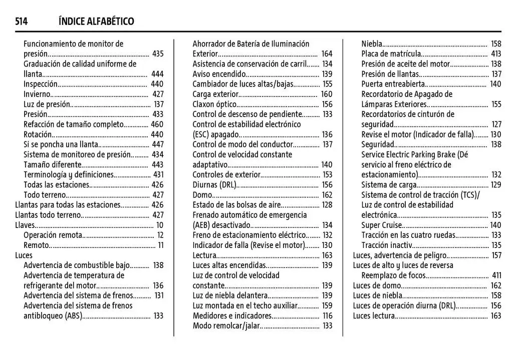 Catálogo de Cheyenne 2025 Manual del propietario 22 de enero al 31 de diciembre 2025 - Pagina 515