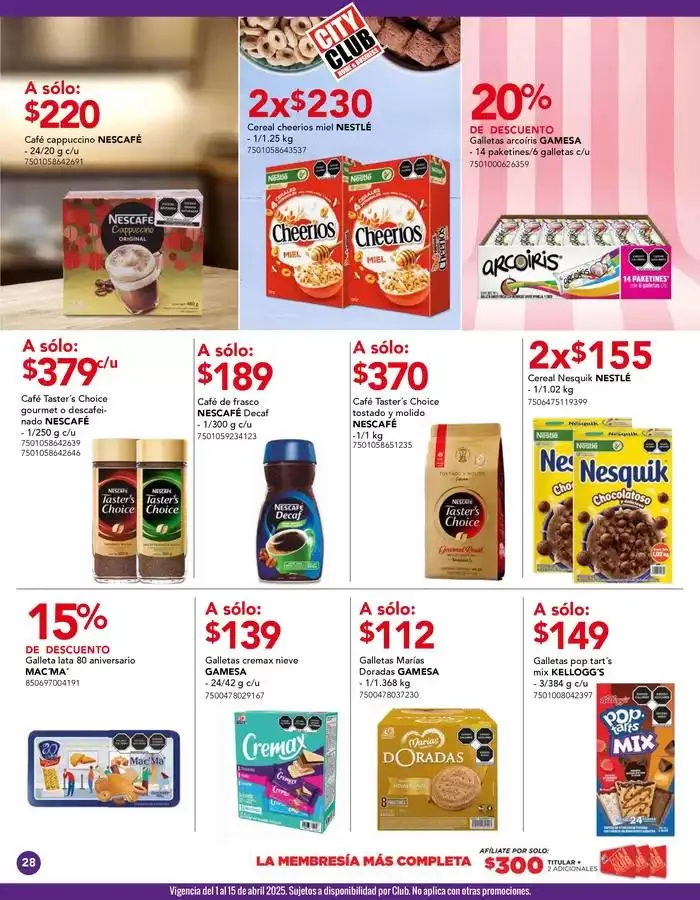 Catálogo de Folleto 1 de abril al 30 de abril 2025 - Pagina 28