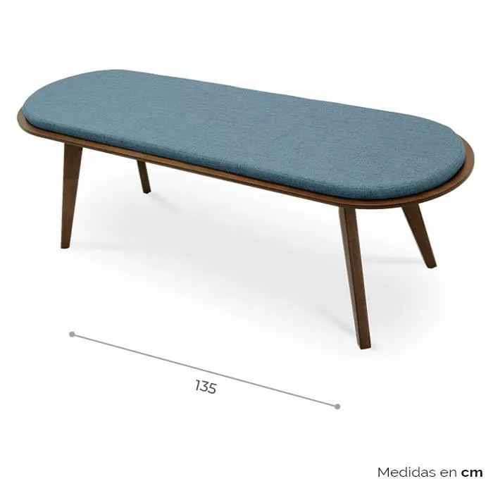 Banca Tela Azul/nogal Keta