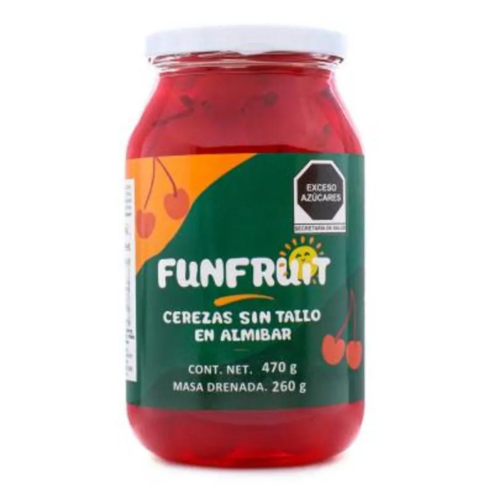 Cerezas rojas Fun Fruit sin tallo 470 g