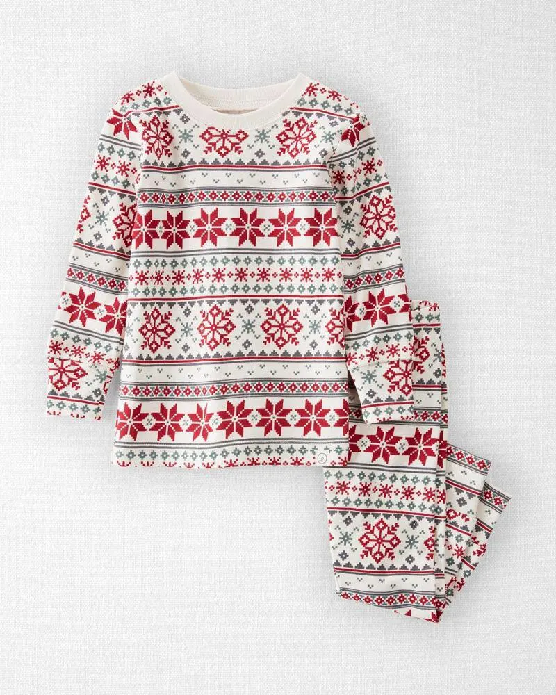 Conjunto De Pijamas De Algodón Orgánico Con Estampado Fairisle Carter's Little Planet