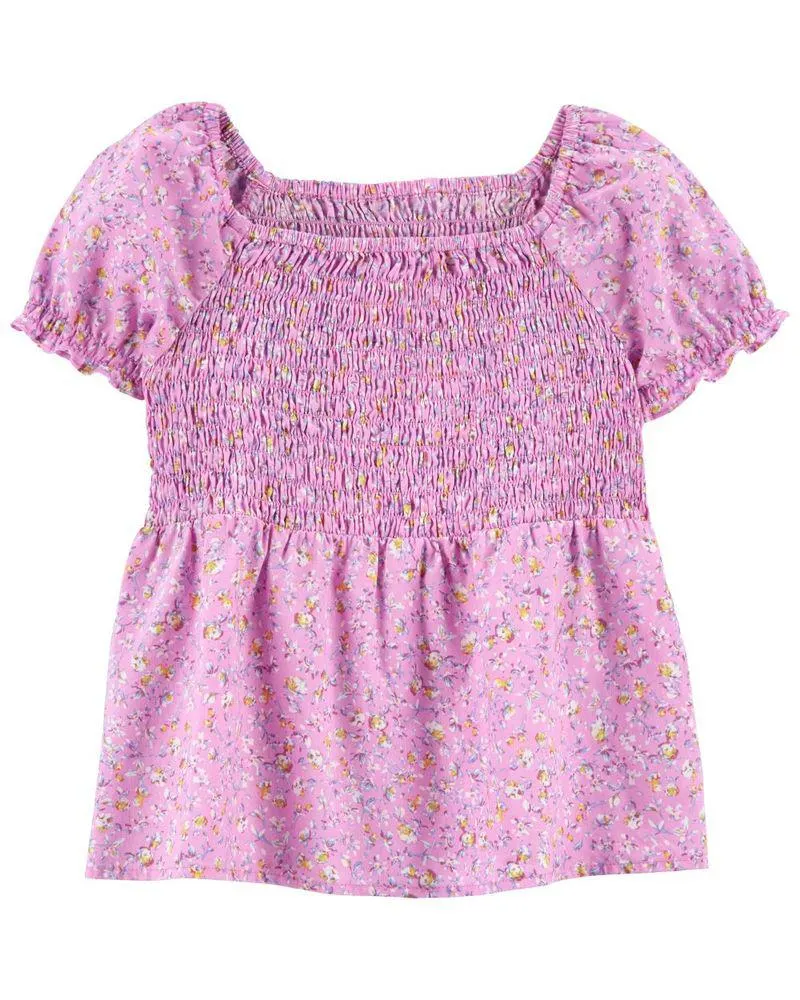 Blusa Fruncida De Flores Oshkosh B'Gosh