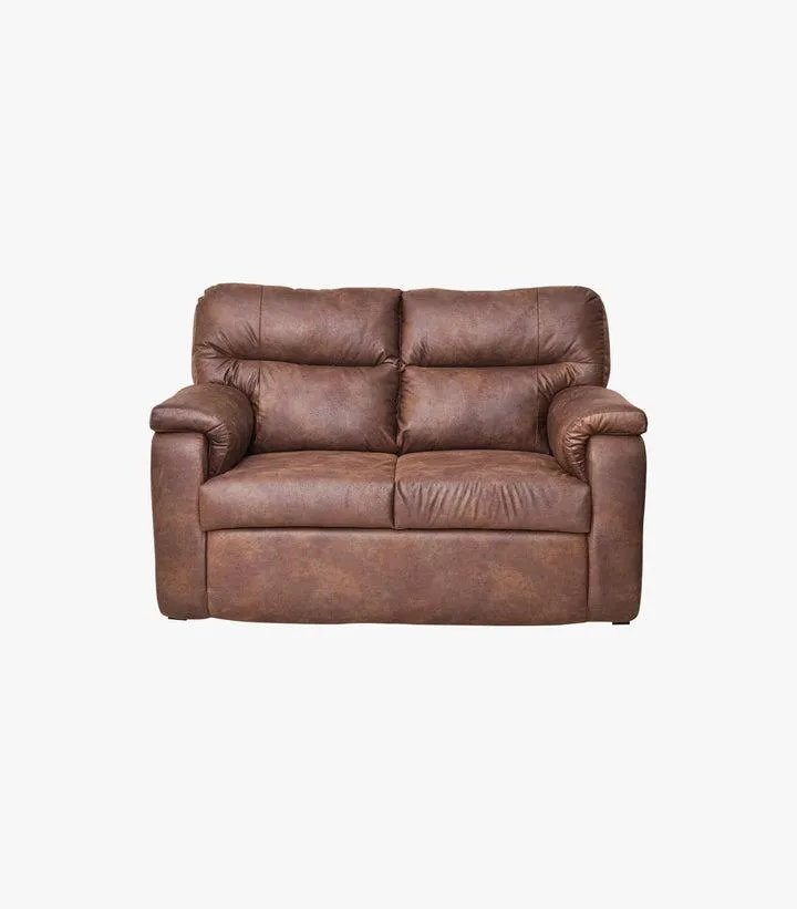 Love Seat Kylian de tela color Chocolate