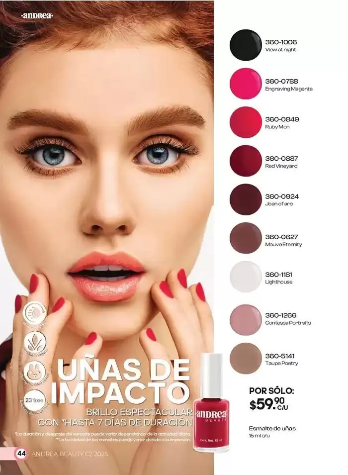 Catálogo de ANDREA | BELLEZA INTEGRAL DAMA 21 de marzo al 20 de abril 2025 - Pagina 44