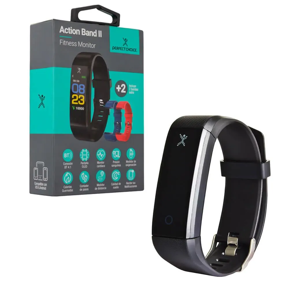 SmartBand Perfect Choice Action Band II / Android & Ios / Bluetooth / Recargable / OLED / PC-270027