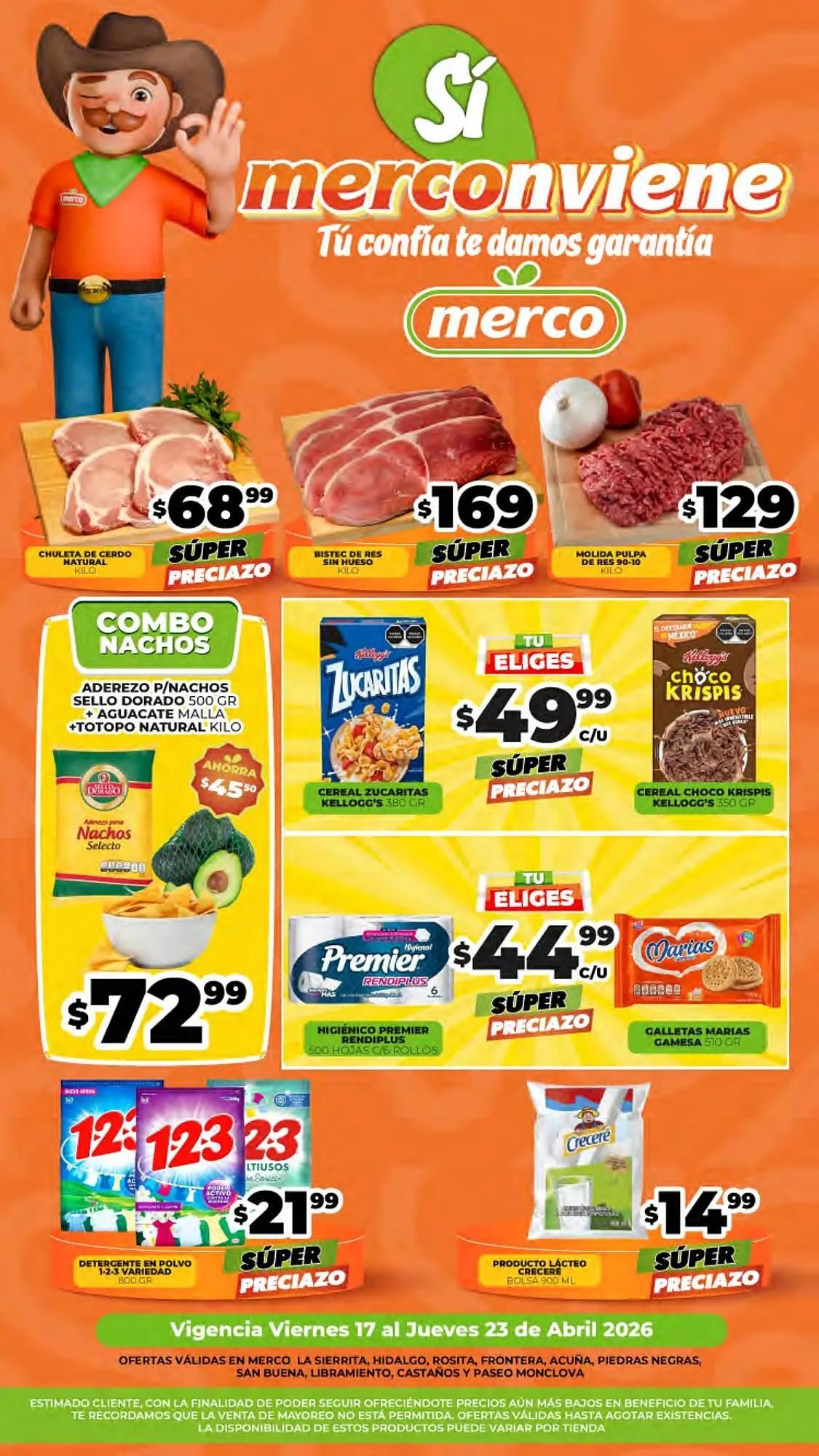 Catálogo de Folleto Merco 17 de abril al 23 de abril 2026 - Pagina 1