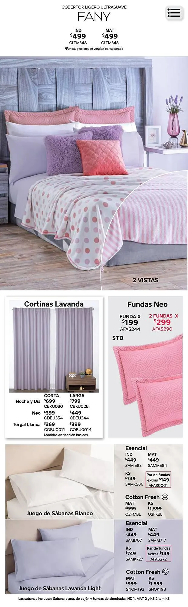 Catálogo de Catálogo Colchas Concord 26 de agosto al 31 de diciembre 2024 - Pagina 346