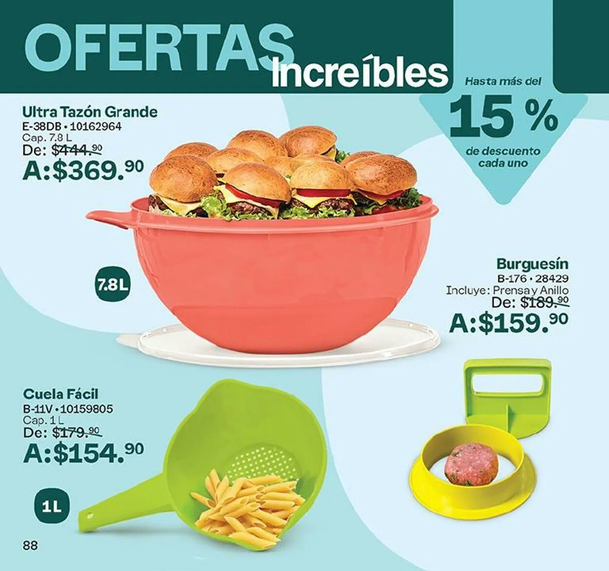 Catálogo de Tupperware 4 de septiembre al 16 de septiembre 2024 - Pagina 88