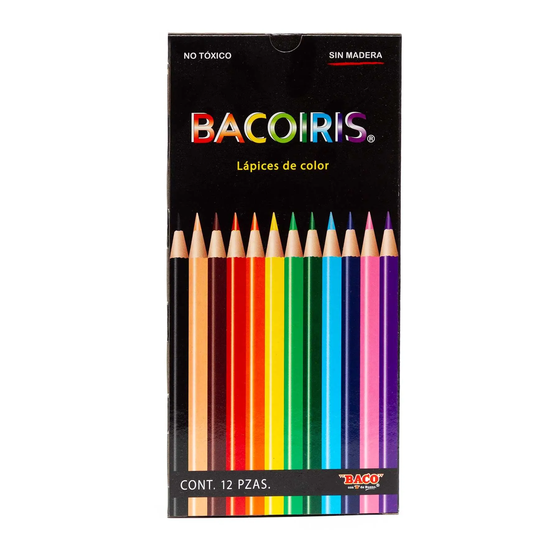 Lápices de Colores Bacoiris Largos C/12
