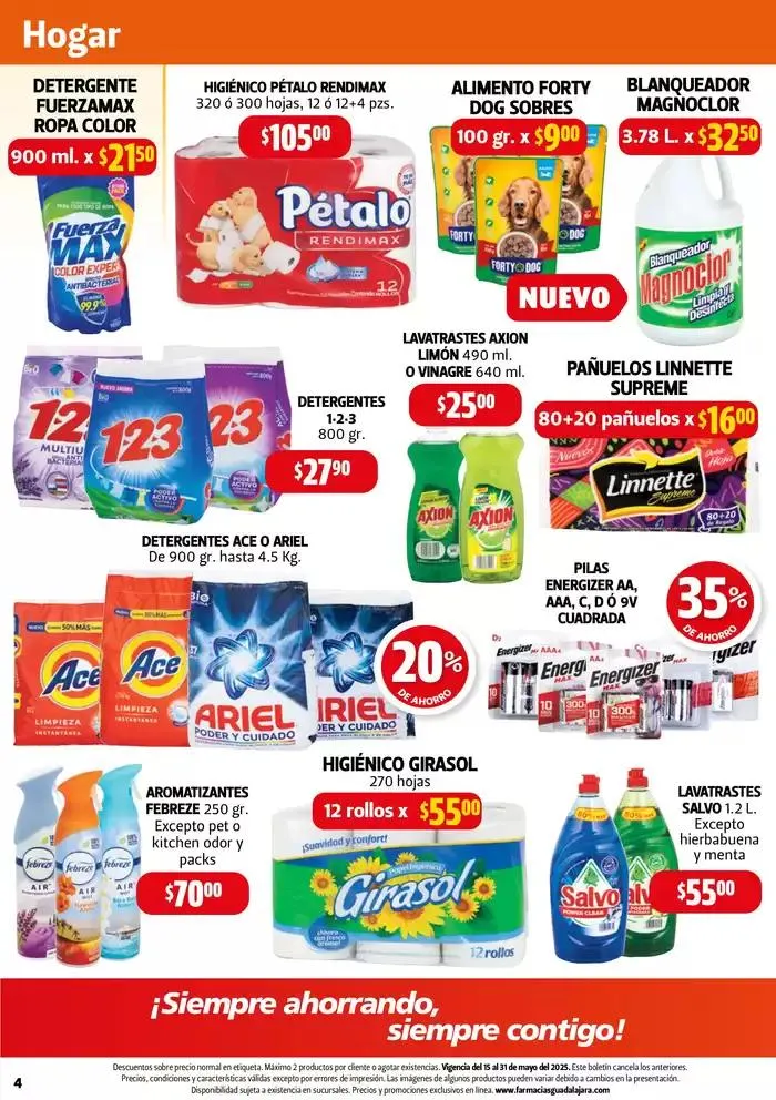 Catálogo de Boletín Farmacias Guadalajara  19 de mayo al 31 de mayo 2025 - Pagina 4