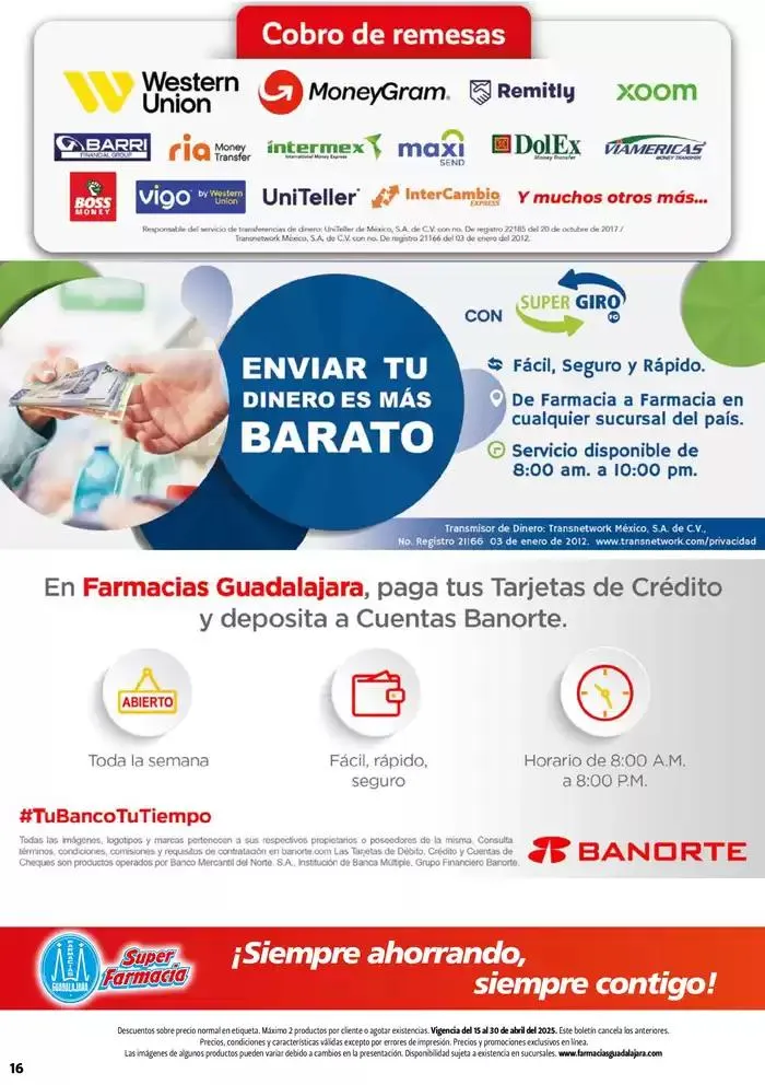 Catálogo de Boletín Farmacias Guadalajara 15 de abril al 1 de mayo 2025 - Pagina 16