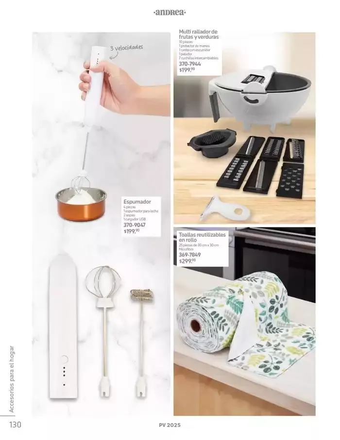 Catálogo de ANDREA | ANDREA HOME 26 de enero al 24 de mayo 2025 - Pagina 130