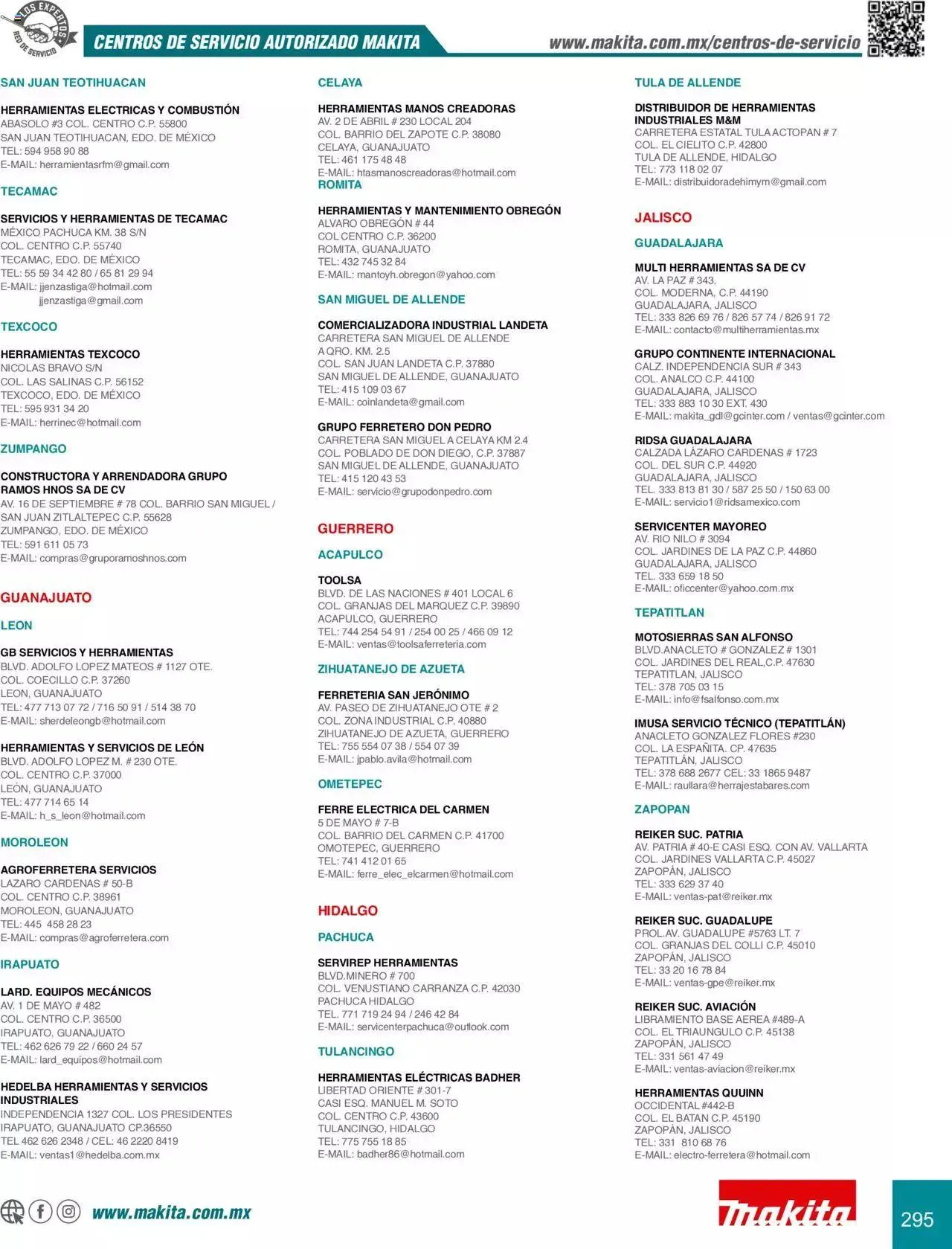 Catálogo de Makita Ofertas Accesorios 5 de septiembre al 31 de diciembre 2023 - Pagina 295