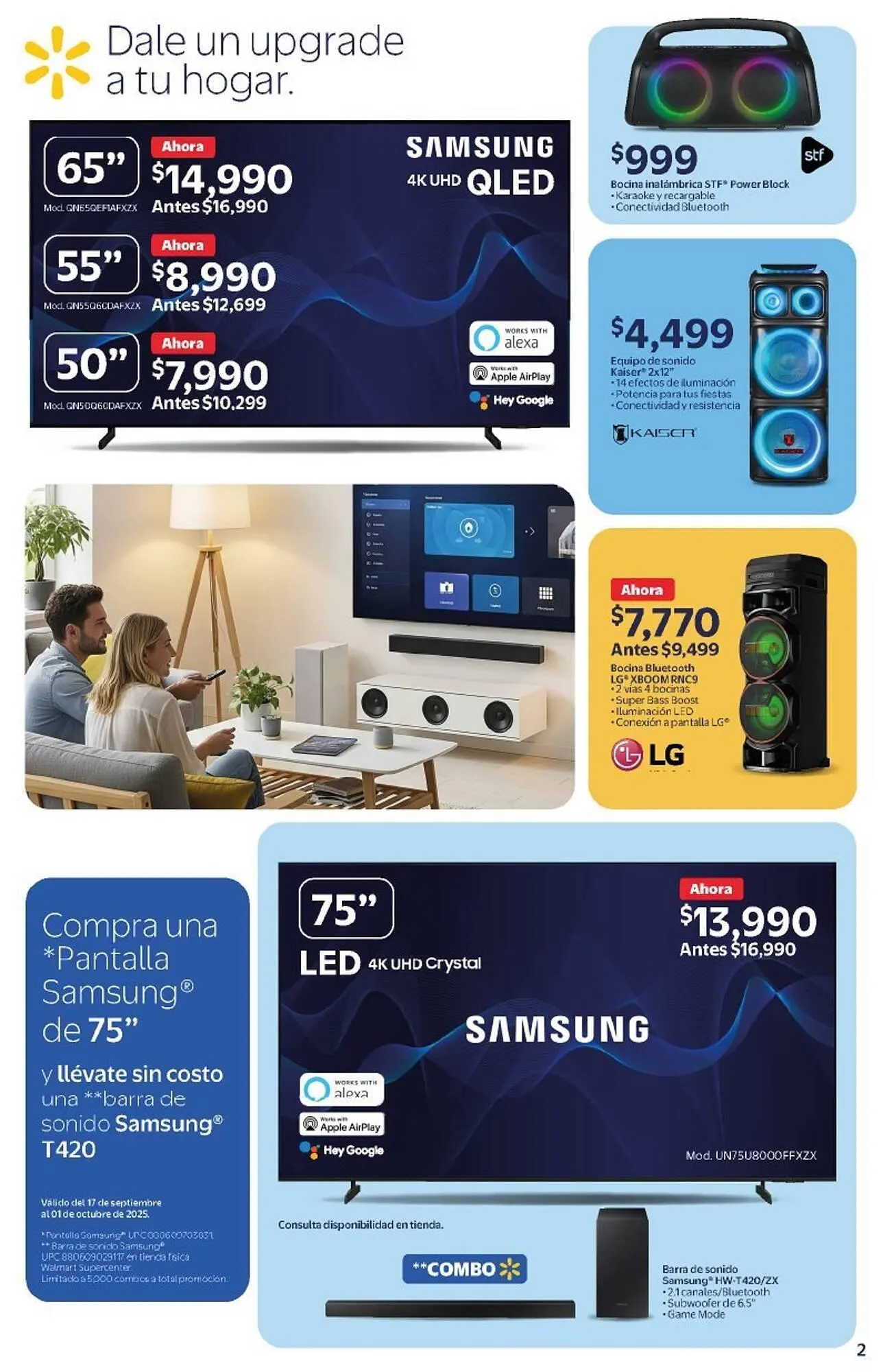 Catálogo de Folleto Walmart 17 de septiembre al 1 de octubre 2025 - Pagina 2