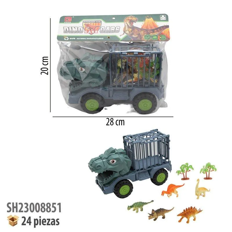 TRAILER DINOSAURIO CON ACCESORIOS