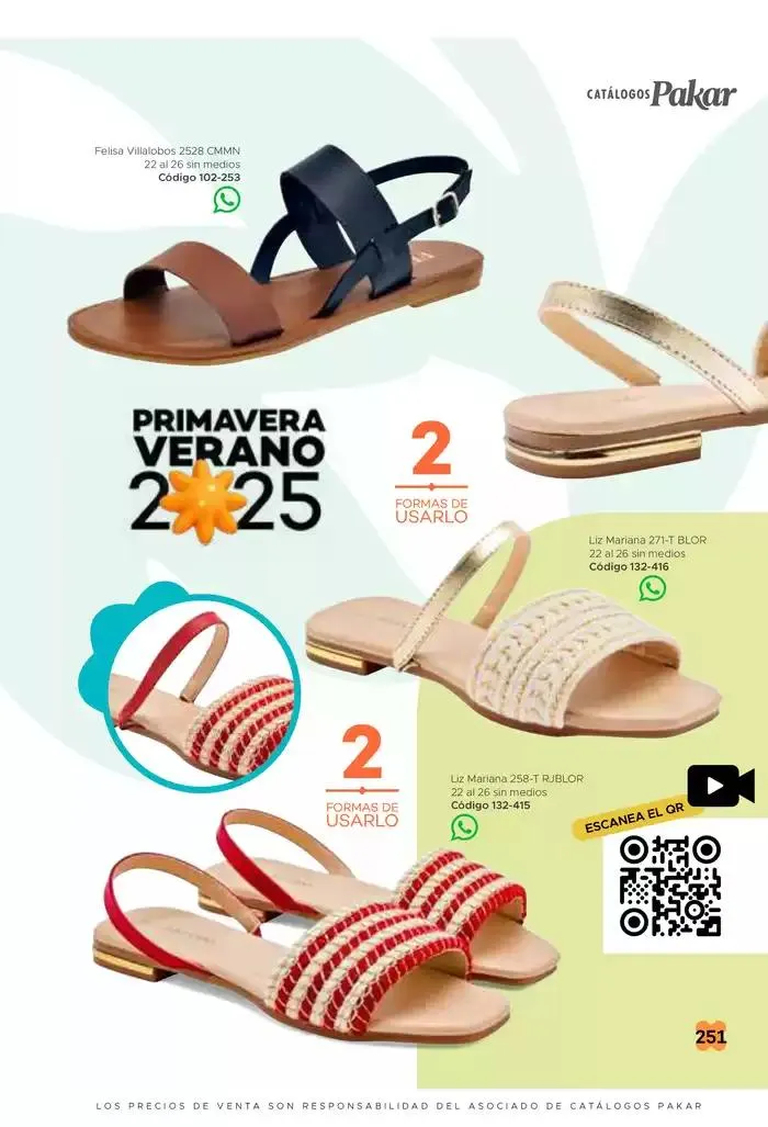 Catálogo de Pakar Sandalia 31 de enero al 31 de mayo 2025 - Pagina 251