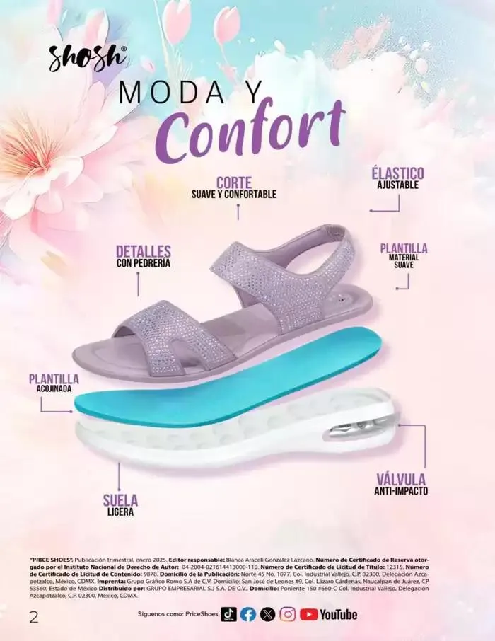 Catálogo de SANDALIAS | CONFORT | 2025 | 1E 11 de marzo al 31 de agosto 2025 - Pagina 2