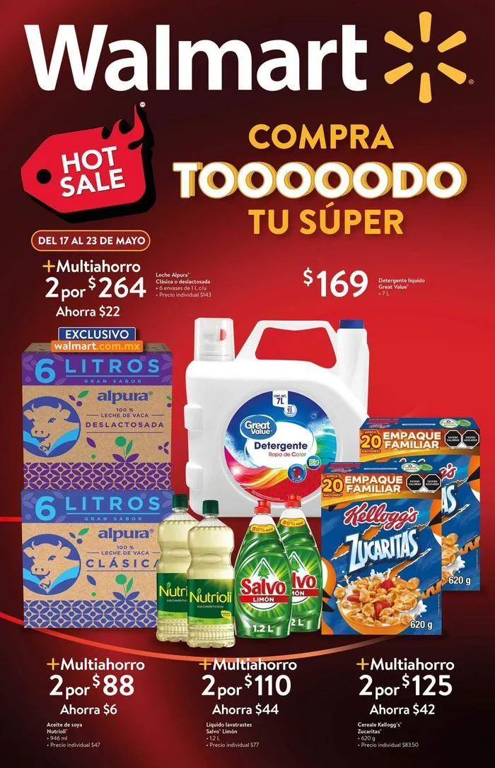 Catálogo de Walmart - Hot Sale Abarrotes 22 de mayo al 23 de mayo 2024 - Pagina 1