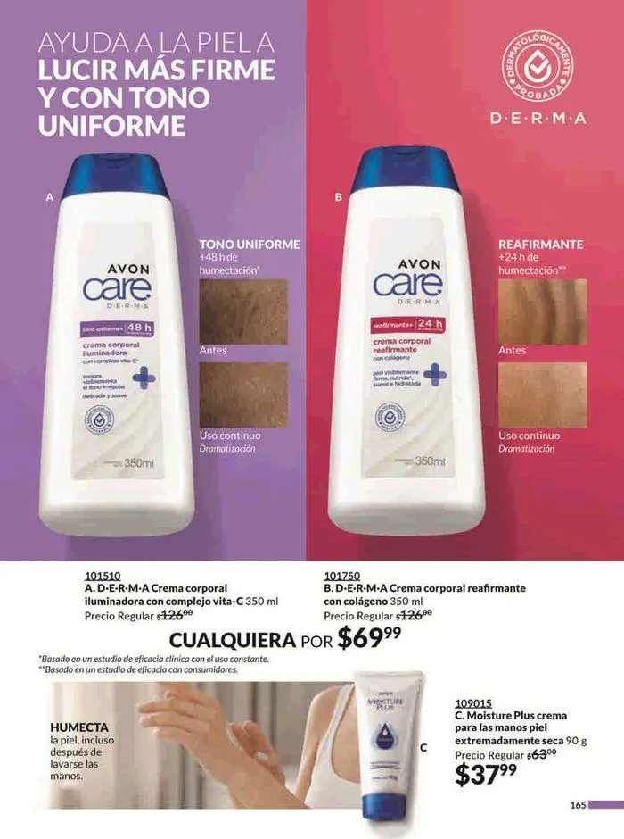 Catálogo de Avon COSMÉTICOS C10 15 de mayo al 19 de junio 2024 - Pagina 165