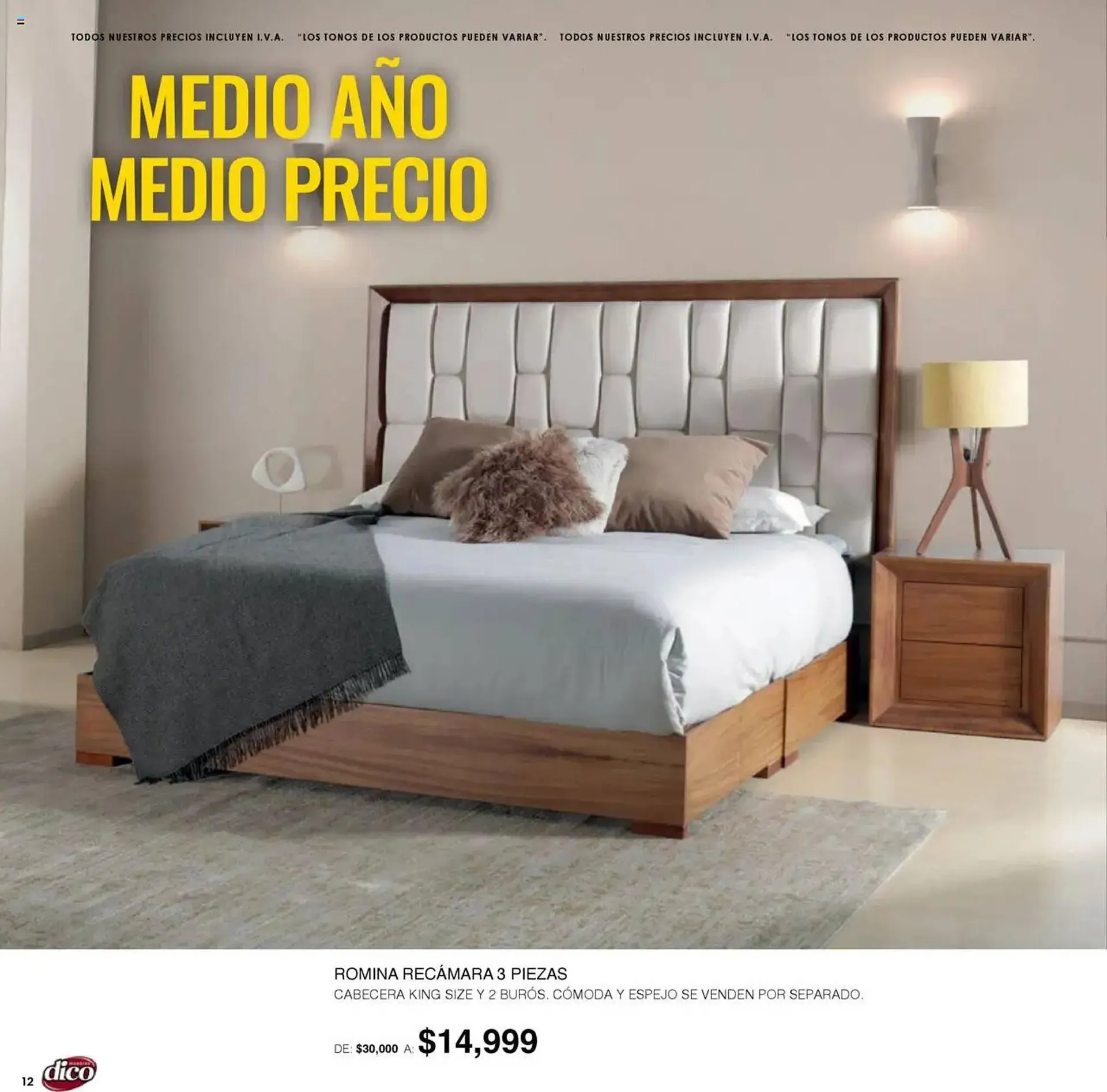 Catálogo de Catálogo Muebles Dico 1 de julio al 1 de agosto 2025 - Pagina 12