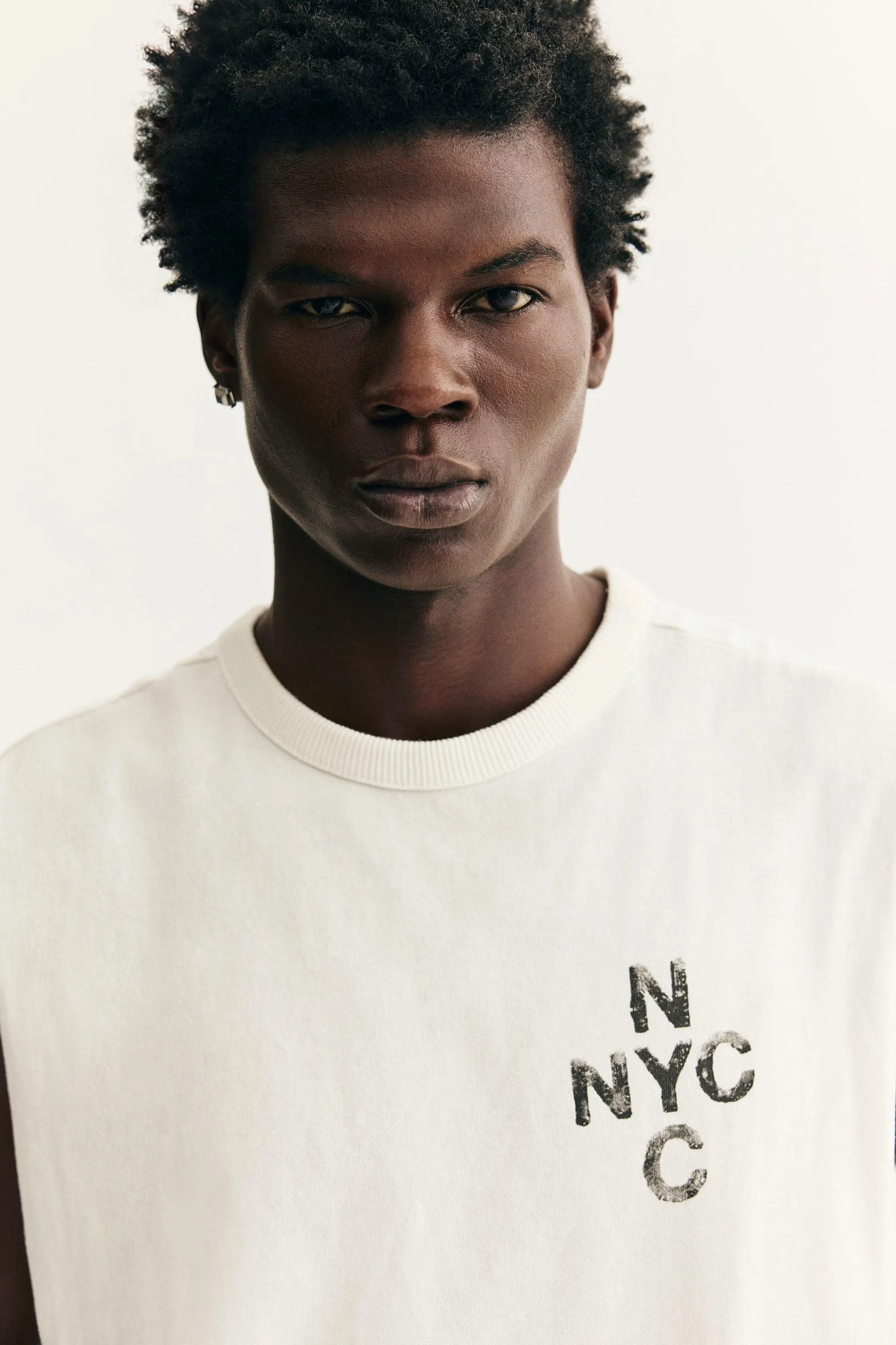 Playera sin mangas Loose Fit con diseño