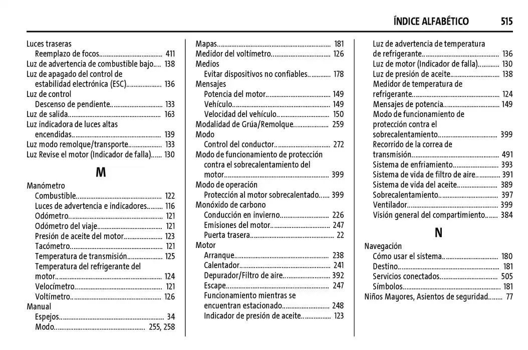 Catálogo de Cheyenne 2025 Manual del propietario 22 de enero al 31 de diciembre 2025 - Pagina 516
