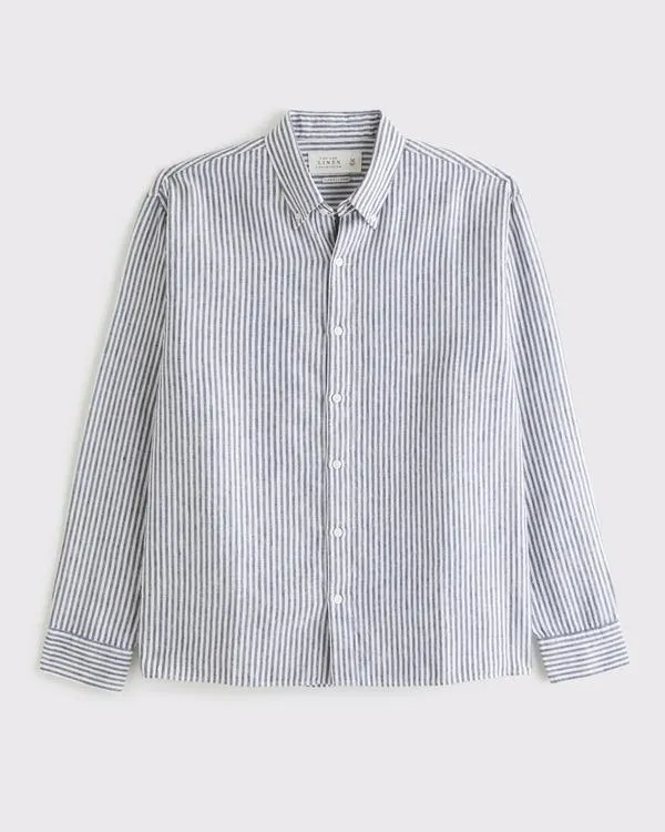 Linen Button-Up Shirt