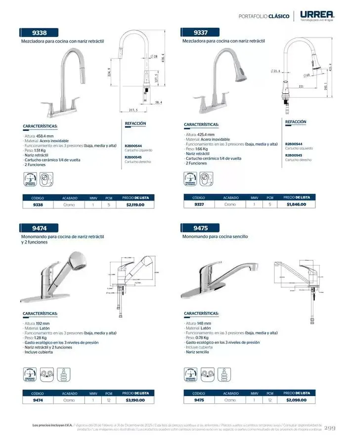 Catálogo de Catálogo Residencial 2025 28 de febrero al 28 de febrero 2026 - Pagina 305