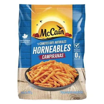 Camote Corte Delgado para Hornear McCain Campiranas 500 g