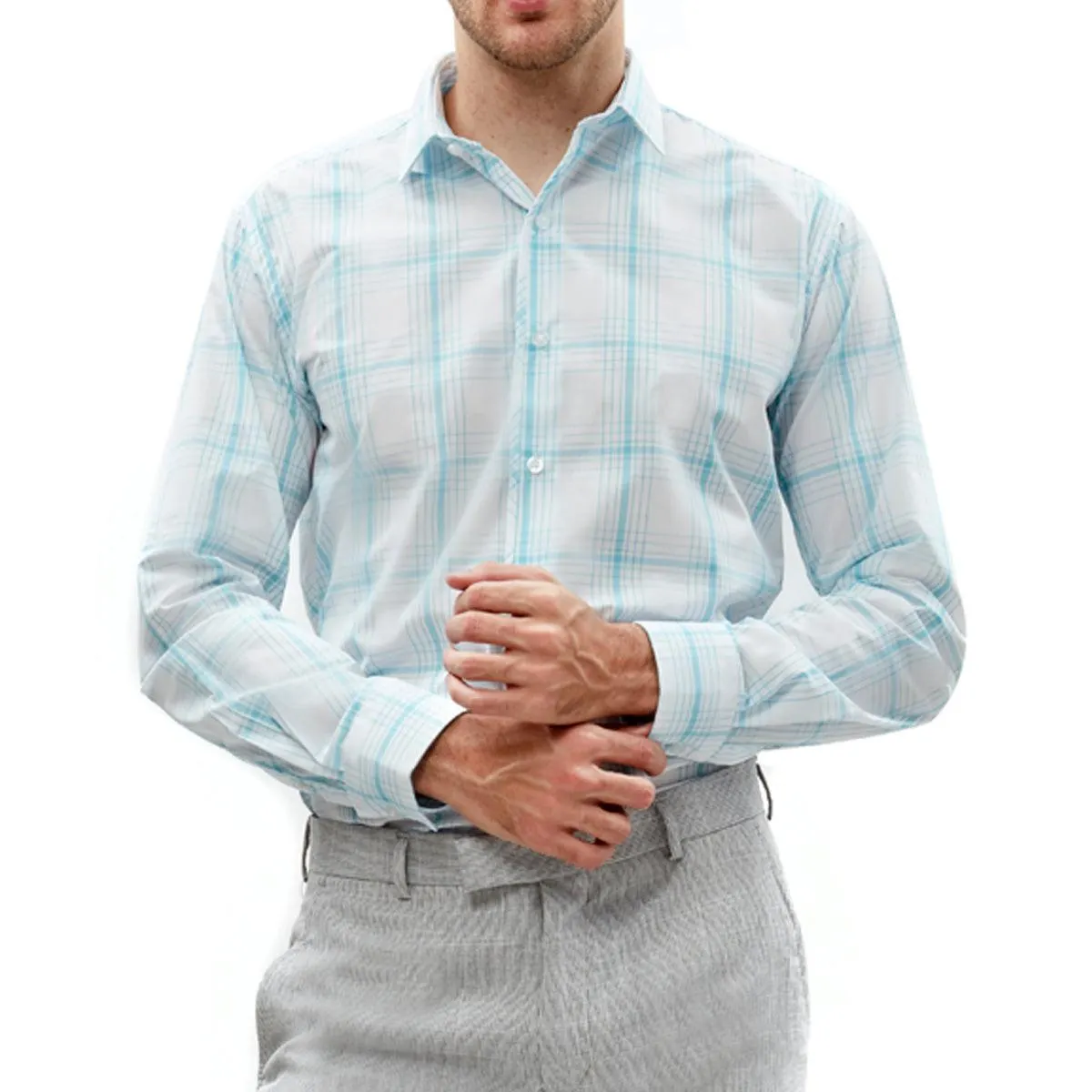 Camisa Manga Larga | Azul | Slim-Fit