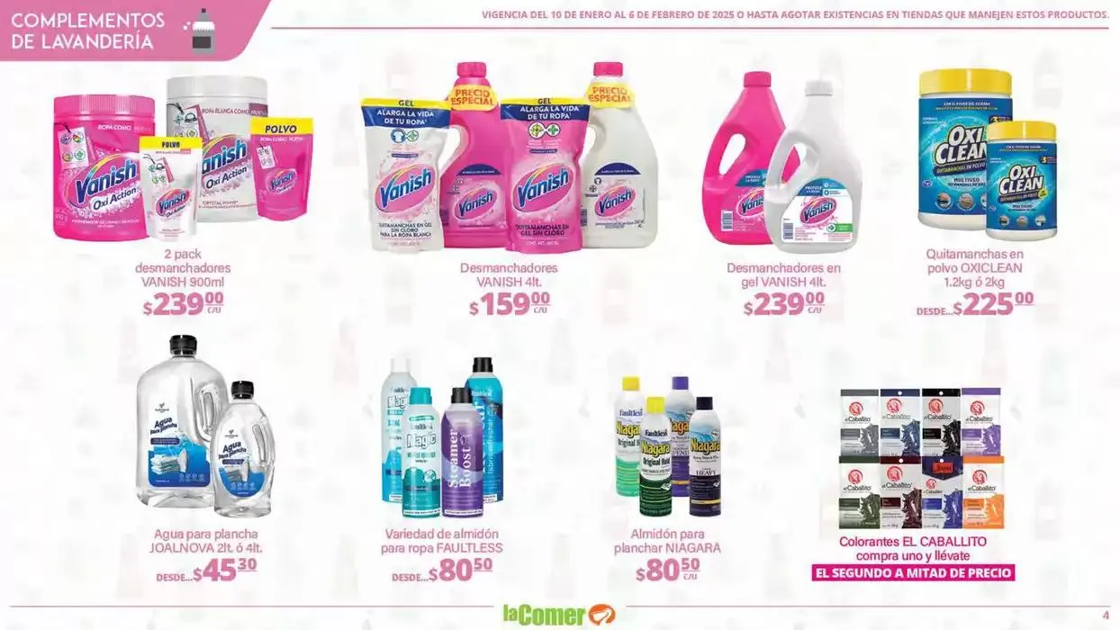 Catálogo de LIMPIA , Desinfecta, organiza, AHORRA 10 de enero al 6 de febrero 2025 - Pagina 4