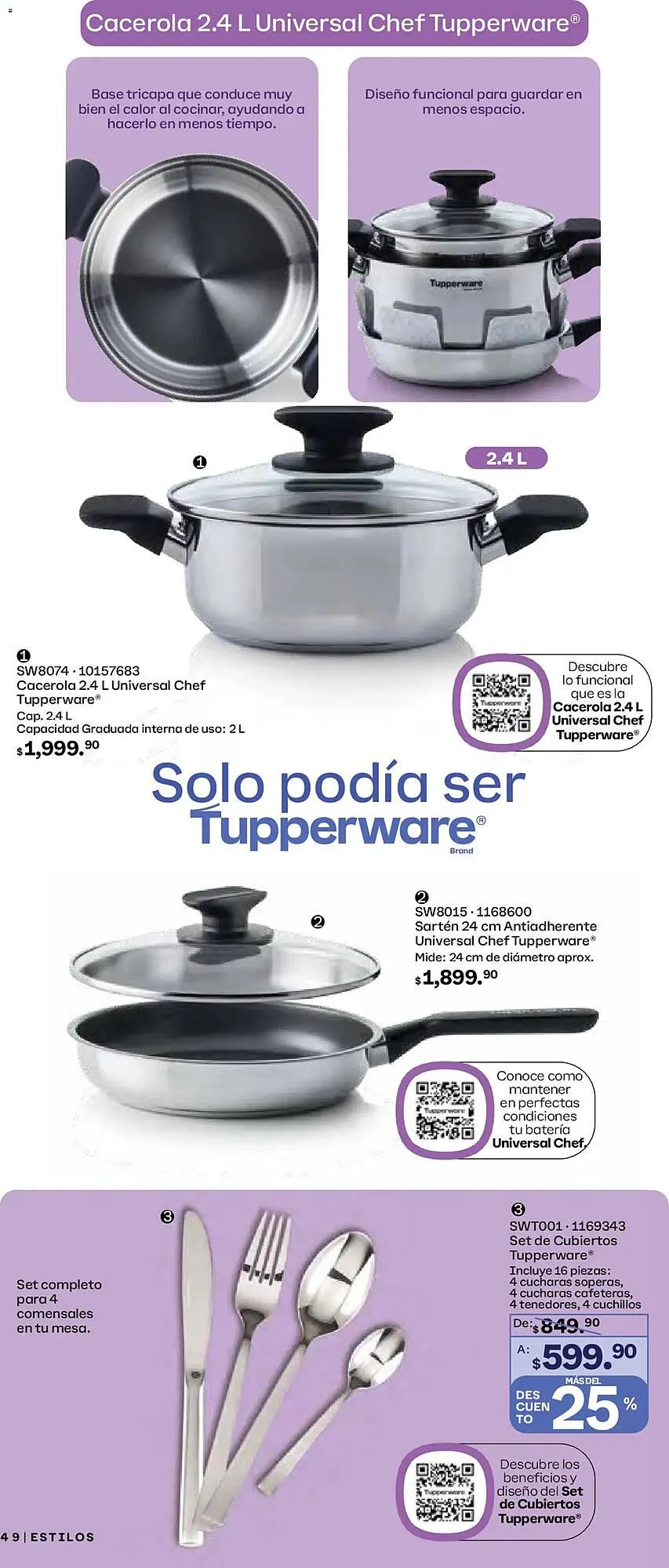 Catálogo de Catálogo Tupperware 29 de diciembre al 26 de enero 2026 - Pagina 49