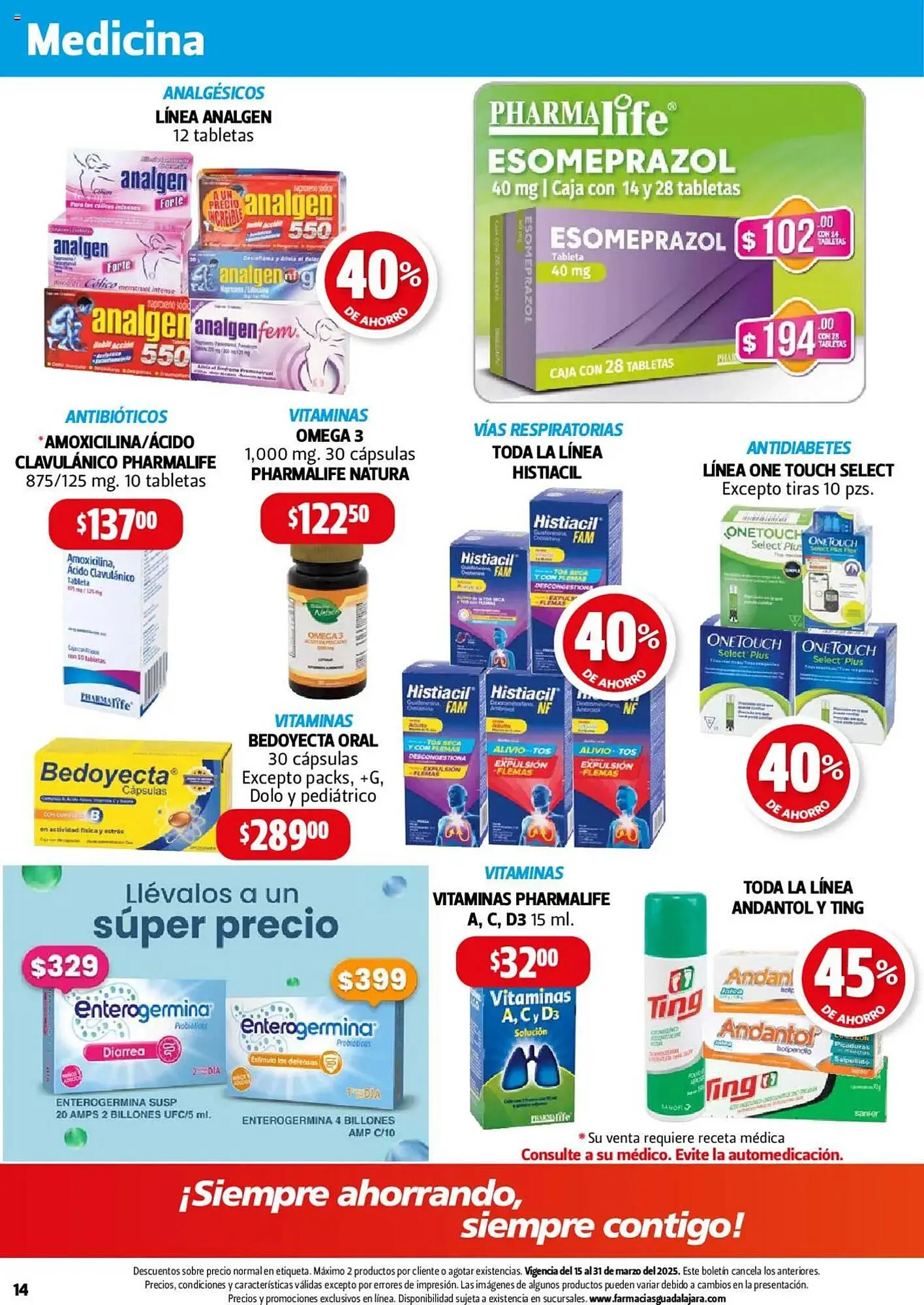 Catálogo de Catálogo Farmacias Guadalajara 15 de marzo al 31 de marzo 2025 - Pagina 14