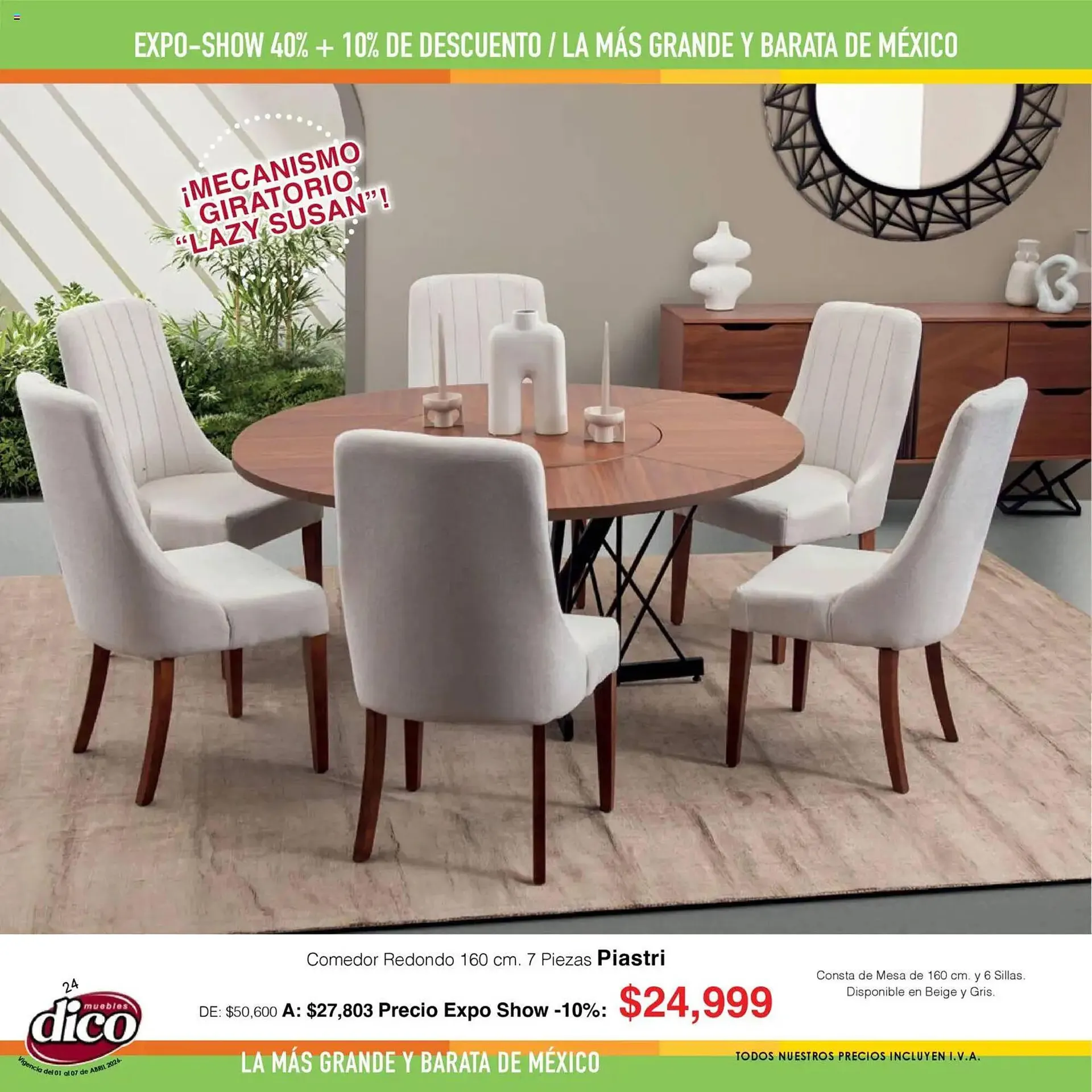 Catálogo de Catálogo Muebles Dico 1 de abril al 7 de abril 2026 - Pagina 24