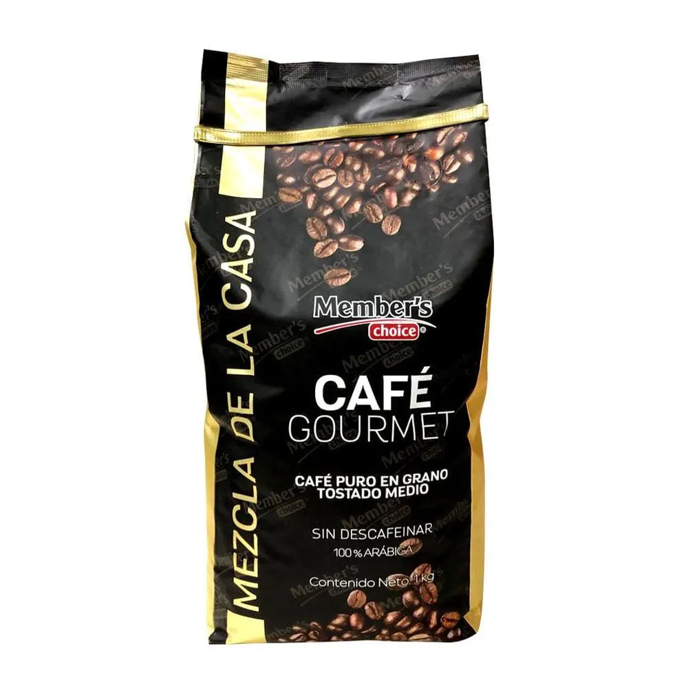 Café Gourmet Tostado en Grano Member's Choice 1 Kg