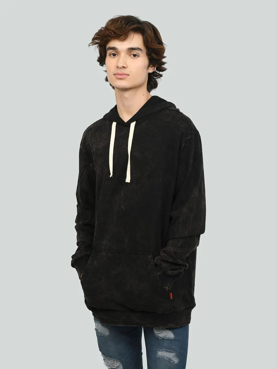 Sudadera Acid Wash con Capucha