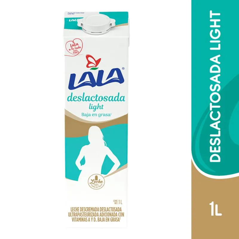 Lala Leche Deslactosada Light Baja en Grasa 1 L