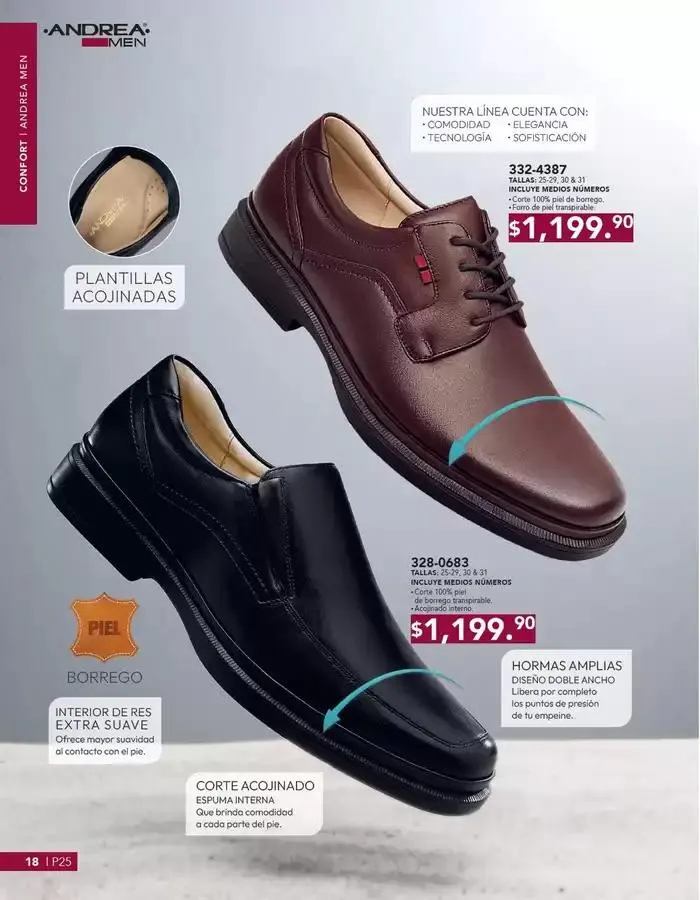 Catálogo de ANDREA | CALZADO CABALLERO 26 de enero al 24 de mayo 2025 - Pagina 18