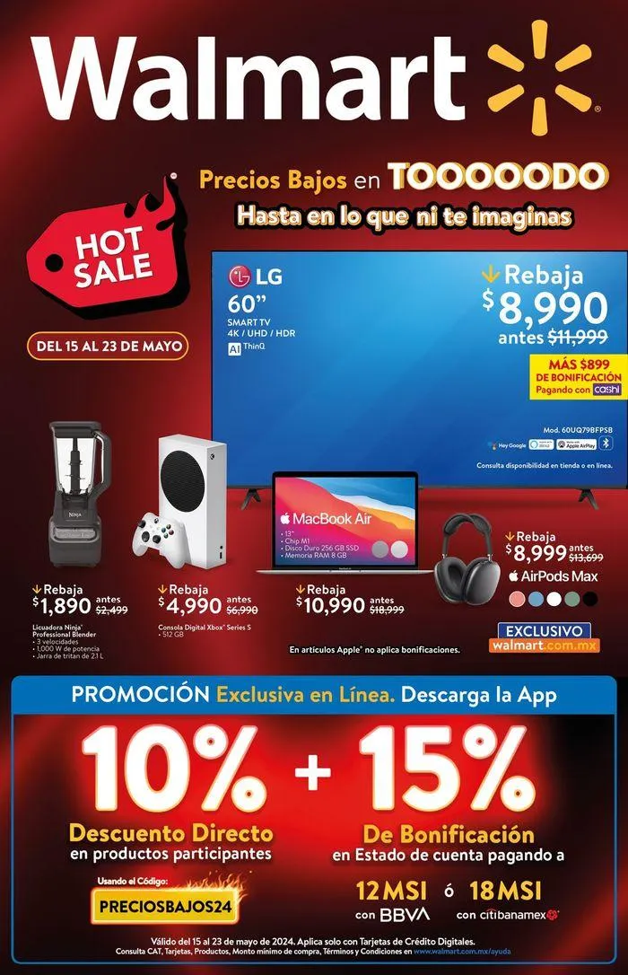 Catálogo de Walmart - Hot Sale 22 de mayo al 23 de mayo 2024 - Pagina 1