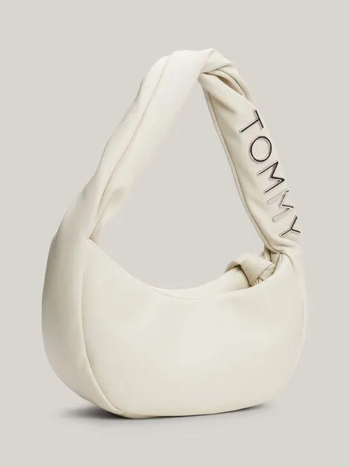 Bolso de hombro con logo metálico de mujer Tommy Hilfiger